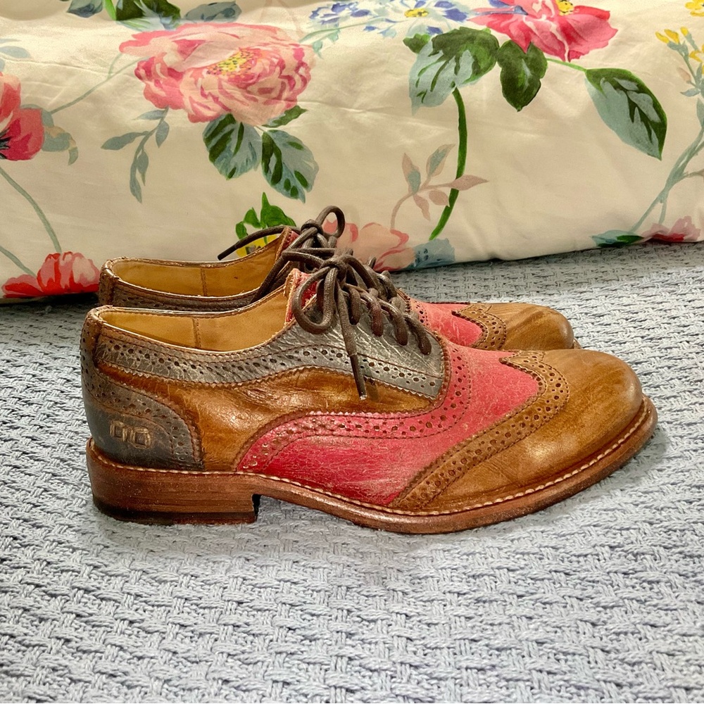 Bed Stu Lita oxfords starry night rustic distressed Like New sz 7.5